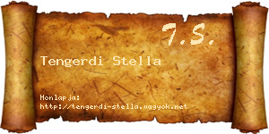 Tengerdi Stella névjegykártya